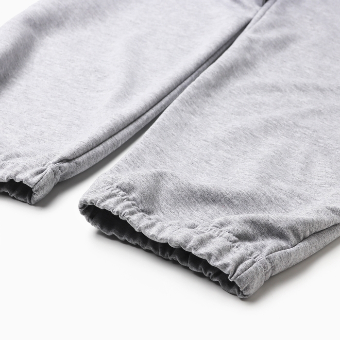 Брюки мужские, цвет серый меланж, р-р 54