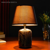 Лампа настольная 38048/1 E14 40Вт черный 23х23х35,5 см RISALUX