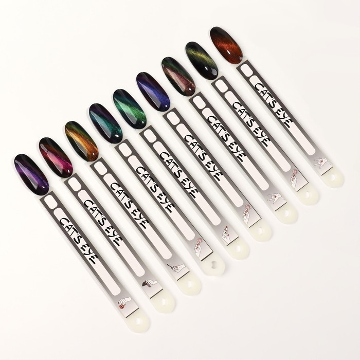 Гель лак для ногтей, «CAT`S EYE», 3-х фазный, 8мл, LED/UV, цвет хамелеон/зеленый (09) Гель лак для ногтей, «CAT`S EYE», 3-х фазный, 8мл, LED/UV, цвет хамелеон/зеленый (09)