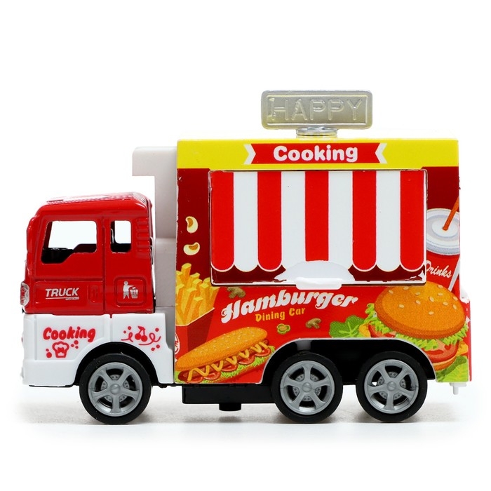 Машина металлическая «Закусочная», инерция, МИКС Машина металлическая «Закусочная», инерция, МИКС