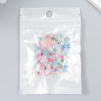 Бисер стекло 6/0 "Кубик. Полупрозрачный. Разноцветный" 10 гр Бисер стекло 6/0 "Кубик. Полупрозрачный. Разноцветный" 10 гр