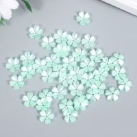 Бусины для творчества пластик "Цветочек жемчужный" набор 40 шт зелёный 1,5х1,5 см Бусины для творчества пластик "Цветочек жемчужный" набор 40 шт зелёный 1,5х1,5 см