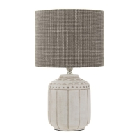 Настольная лампа "Асни" Е14 40Вт бело-коричневый 19х19х32 см RISALUX