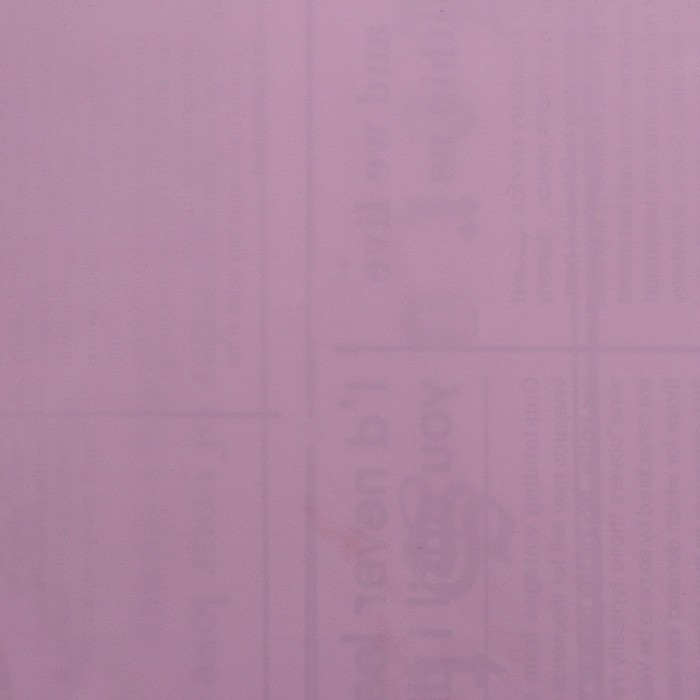 Плёнка матовая двухсторонняя Плёнка матовая двухсторонняя "Газета на белом" сиреневый, 0,58 х 10 м