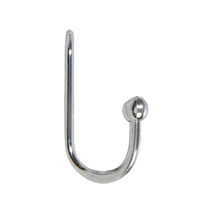 Крючок мебельный ТУНДРА TKD017, двухрожковый, хром