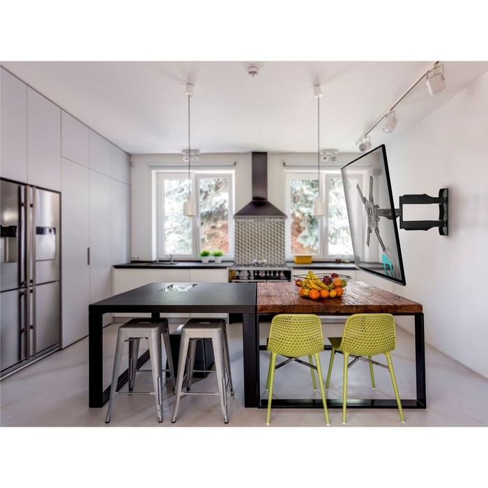 Кронштейн ONKRON M4, для ТВ, наклонно-поворотный, 32 Кронштейн ONKRON M4, для ТВ, наклонно-поворотный, 32"-65", 55-500 мм от стены, черный