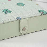 Шкатулка кожзам для украшений с зеркалом "Динозаврики" зелёная 15х21,5х5,5 см Шкатулка кожзам для украшений с зеркалом "Динозаврики" зелёная 15х21,5х5,5 см