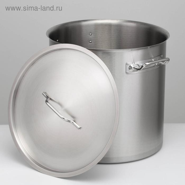 Котёл, 50 л, d=40 см, h=40 см, металлическая крышка, капсульное дно, индукция, нержавеющая сталь Котёл, 50 л, d=40 см, h=40 см, металлическая крышка, капсульное дно, индукция, нержавеющая сталь