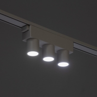 Светильник трековый ULTRA "Три бочонка" LED 6Вт 3000K-5700К CRI90 белый 12,2х2,6х5,5см Светильник трековый ULTRA "Три бочонка" LED 6Вт 3000K-5700К CRI90 белый 12,2х2,6х5,5см