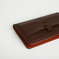 Портмоне-клатч мужской на молнии, цвет коричневый Портмоне-клатч мужской на молнии, цвет коричневый