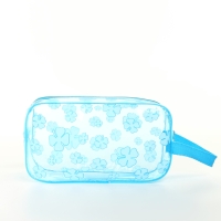 Косметичка на молнии, цвет голубой