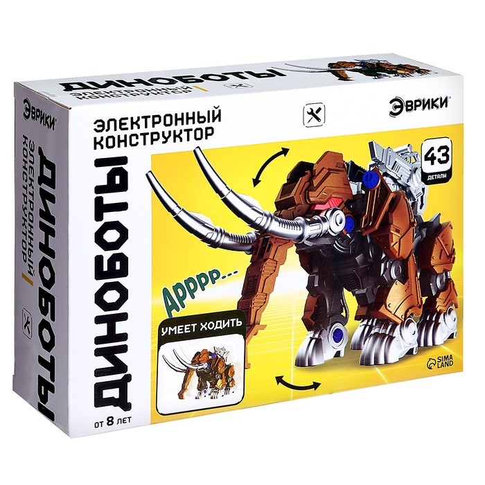 Электронный конструктор &laquo;Диноботы: Мамонт&raquo;, 43 детали