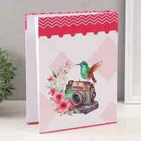 Фотоальбом на 100 фото 10х15 см "Камера и колибри" серебро, в коробке МИКС 5,5х20.8х26 см Фотоальбом на 100 фото 10х15 см "Камера и колибри" серебро, в коробке МИКС 5,5х20.8х26 см