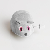 Мышь заводная, 7 см, серая Мышь заводная, 7 см, серая