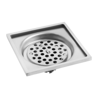 Трап ZEIN engr, 100х100 мм, вертикальный, d=40/50 мм, нержавеющая сталь, хром Трап ZEIN engr, 100х100 мм, вертикальный, d=40/50 мм, нержавеющая сталь, хром