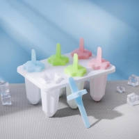 Форма для мороженого «Звезда», 6 ячеек, цвет прозрачный Форма для мороженого «Звезда», 6 ячеек, цвет прозрачный