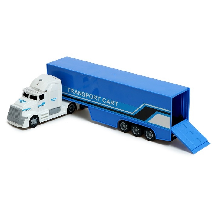 Грузовик инерционный «Перевозки», 1:50, свет и звук Грузовик инерционный «Перевозки», 1:50, свет и звук