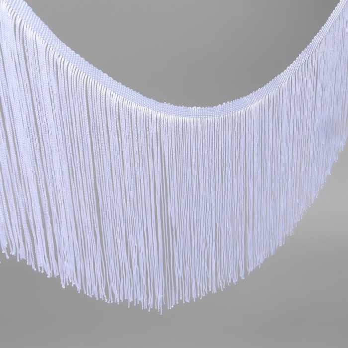 Тесьма декоративная &laquo;Бахрома&raquo;, 20 см, 5 &plusmn; 0,5 м, цвет белый