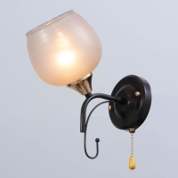 Бра "Акапулько" 1х60Вт Е27 Коричневый, золото 24х13х26,5см Бра "Акапулько" 1х60Вт Е27 Коричневый, золото 24х13х26,5см