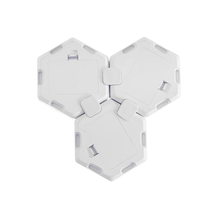 Набор светильник сенсорный "соты с пультом" 3 шт, 85х75мм, RGB, 3*ААА (не в компл.)