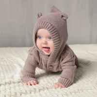 Комбинезон вязаный Крошка Я "Мишка" рост 68-74 см