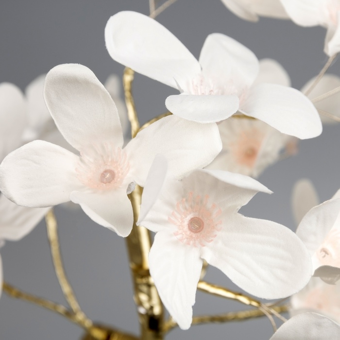 Светодиодный куст &laquo;Магнолия&raquo; 45 см, 24 LED, батарейки AAx3 (нет в комплекте), свечение тёплое белое