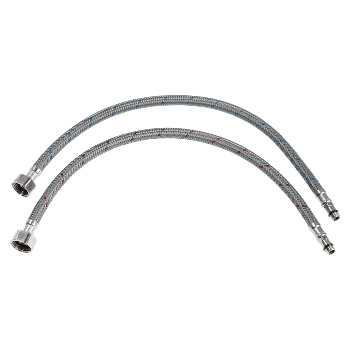 Cмеситель для кухни Accoona A4871, двухвентильный, гибкий излив, силумин, хром