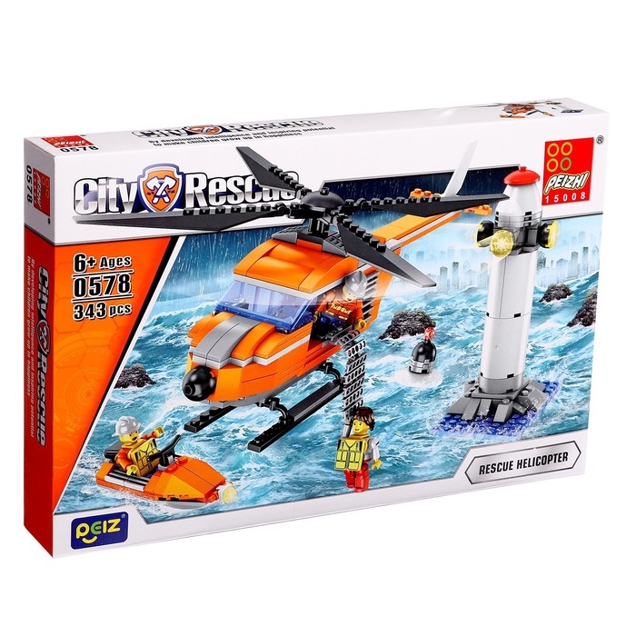Конструктор Город &laquo;МЧС - Берег&raquo;, 343 детали