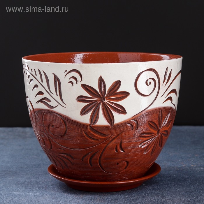 Горшок цветочный вальс 3,5 л