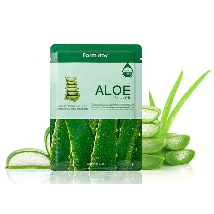 Тканевая маска с экстрактом алоэ FarmStay, 23 мл Тканевая маска с экстрактом алоэ FarmStay, 23 мл