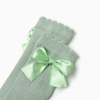 Гольфы Крошка Я «Бантик» 10-12 см, зеленый Гольфы Крошка Я «Бантик» 10-12 см, зеленый