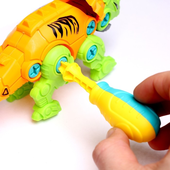 Конструктор винтовой &laquo;Стиракозавр&raquo;, с отвёрткой, 26 деталей