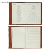 Органайзер А5, 120 листов в клетку, с хлястиком, с карманом, обложка ПВХ, МИКС