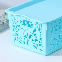 Контейнер пластиковый для хранения с крышкой Доляна &laquo;Птицы&raquo;, 29&times;17,5&times;12 см, цвет МИКС