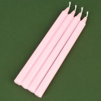 Новогодние восковые свечи «Новый год: Верь в чудеса», набор 4 шт., розовые, 15 х 1 х 1 см. Новогодние восковые свечи «Новый год: Верь в чудеса», набор 4 шт., розовые, 15 х 1 х 1 см.