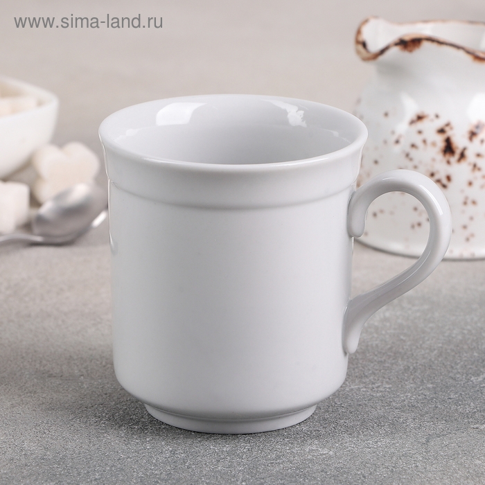 Кружка фарфоровая &laquo;Цилиндрический&raquo;, 250 мл, d=8,2 см