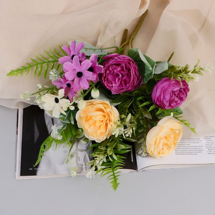Букет "Пион Амори" 30 см, микс