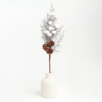 Новогодний декор &laquo;Серебрянная веточка&raquo;, 35 &times; 16 &times; 6 см