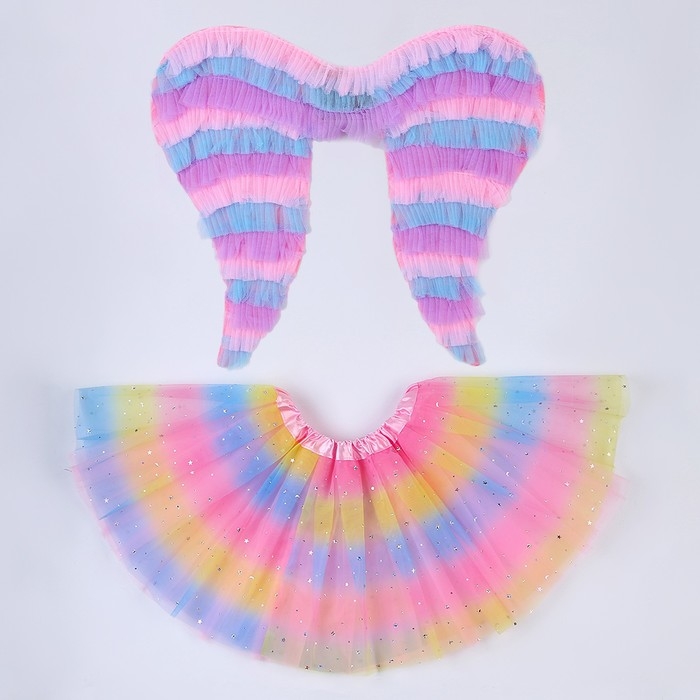 Карнавальный набор &laquo;Милашка&raquo;, 2 предмета в наборе: юбка, крылья, для детей 5-7 лет