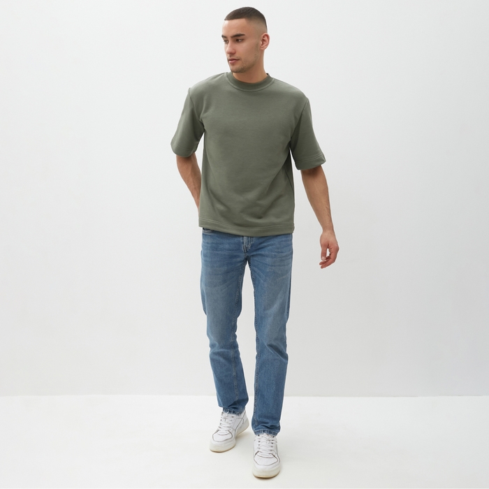 Футболка мужская MINAKU: Basic line MAN цвет хаки, размер 52