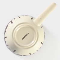 Набор керамический для фондю Доляна &laquo;Шоколадница&raquo;, 2 шпажки, цвет коричневый