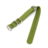 Ремешок для часов "Соломон", 18 мм, l-27 см, зеленый Ремешок для часов "Соломон", 18 мм, l-27 см, зеленый
