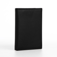 Портмоне мужское без застёжки, 3 в 1, отдел автодокументов, паспорта, карт, купюр, цвет чёрный Портмоне мужское без застёжки, 3 в 1, отдел автодокументов, паспорта, карт, купюр, цвет чёрный