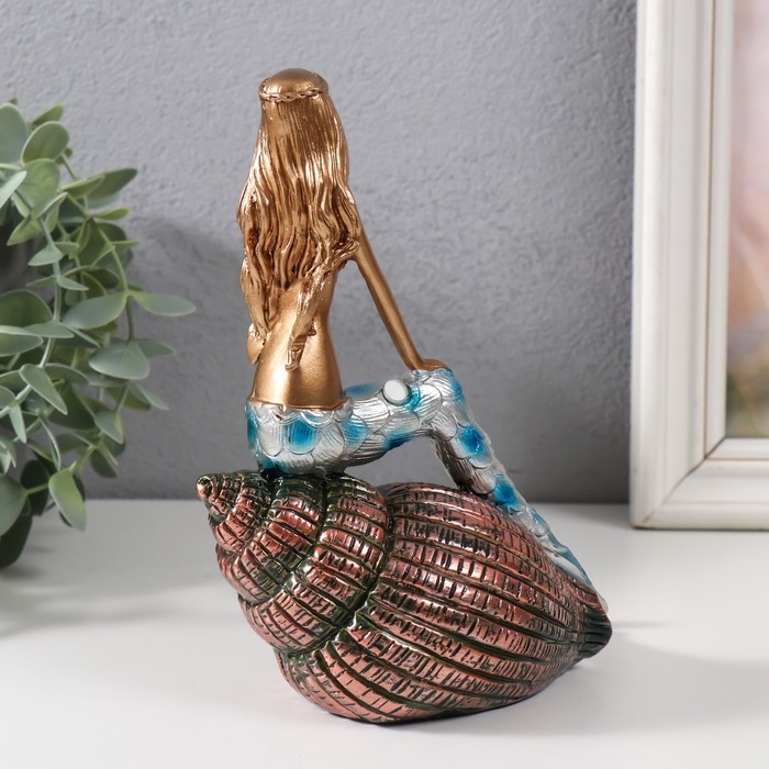 Сувенир полистоун Сувенир полистоун "Русалка на ракушке" МИКС 14х8,3х18 см