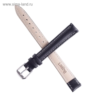 Ремешок для часов "Соломон" 12 мм, натуральная кожа, l-20 см, черный Ремешок для часов "Соломон" 12 мм, натуральная кожа, l-20 см, черный