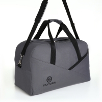 Сумка дорожная на молнии TEXTURA, большой размер, цвет серый Сумка дорожная на молнии TEXTURA, большой размер, цвет серый