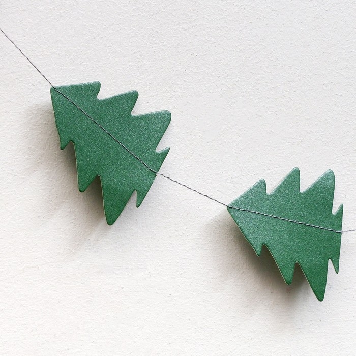 Новый год! Гирлянда &laquo;Ёлочки&raquo;, длина 4 м, цвет зелёный