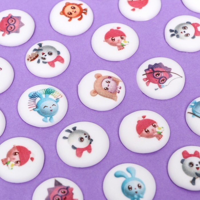 Сахарные фигуры-медальоны Сахарные фигуры-медальоны "Малышарики", d27мм, 63 шт, 115 г