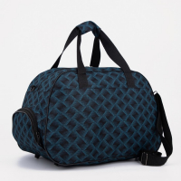 Сумка дорожная на молнии, 2 наружных кармана, длинный ремень, цвет синий Сумка дорожная на молнии, 2 наружных кармана, длинный ремень, цвет синий