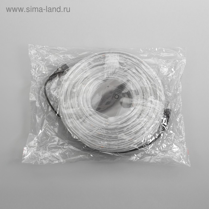 Световой шнур Luazon Lighting 10 мм, IP65, 20 м, 24 LED/м, 220 В, 8 режимов, свечение белое Световой шнур Luazon Lighting 10 мм, IP65, 20 м, 24 LED/м, 220 В, 8 режимов, свечение белое